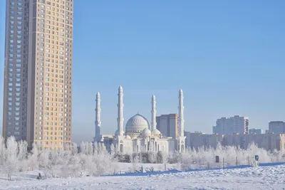 Зимняя сказка в Астане: Фотографии, которые переносят вас в другой мир