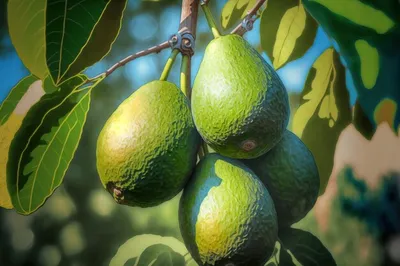 Арт-фото авокадо дерева в Full HD
