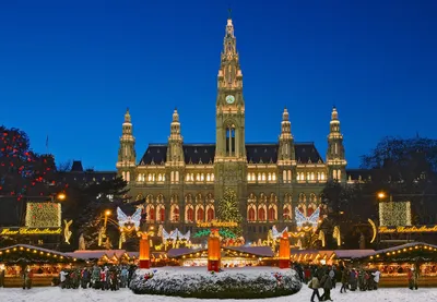 Австрийская столица в зимнем наряде: Фотка Вены в разных ракурсах