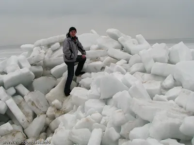 Белая симфония: Фото Азовского моря зимой