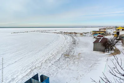 Зимние краски прибрежной линии: Фотография Азовского моря