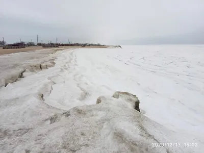 Зимний эстетизм: Фото Азовского моря на побережье