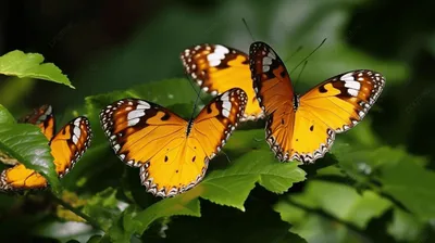 Фото Бабочка из листьев: насладитесь природной гармонией
