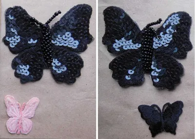 Загадочные бабочки из бисера - выбирайте формат