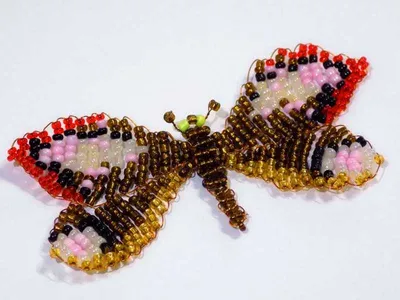 Бабочки из бисера - фото в формате PNG