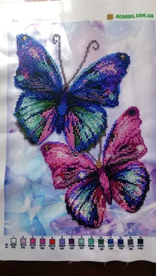 Картинки бабочек из бисера - искусство на странице