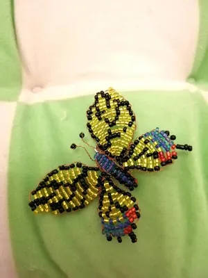 Фото, фотография, изображение - бабочки из бисера
