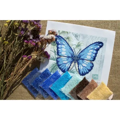 Фото, фотография, изображение - красота бабочек из бисера