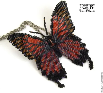 Бабочки из бисера - фото в формате PNG