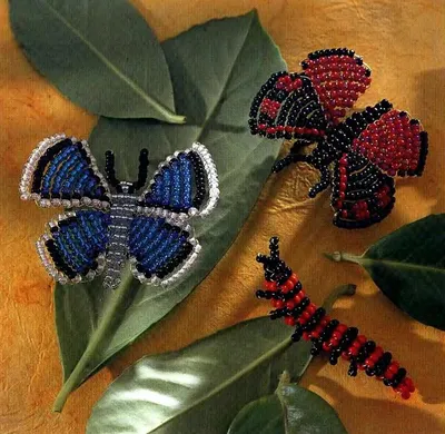 Картинки бабочек из бисера: наслаждение природой