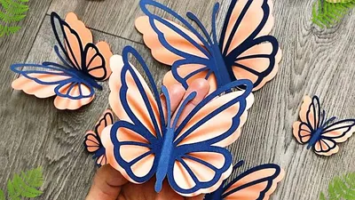Бабочки из бумаги: изображения в различных форматах для скачивания