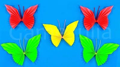 Бабочки из бумаги в разных форматах: удобно скачивать