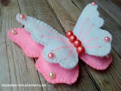 Бабочки из фетра: нежные и красочные фото