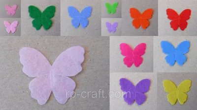Уникальные фото бабочек из фетра: оживите свое пространство
