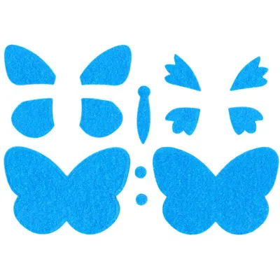 Фотографии элегантных бабочек из фетра: полет фантазии на вашем экране