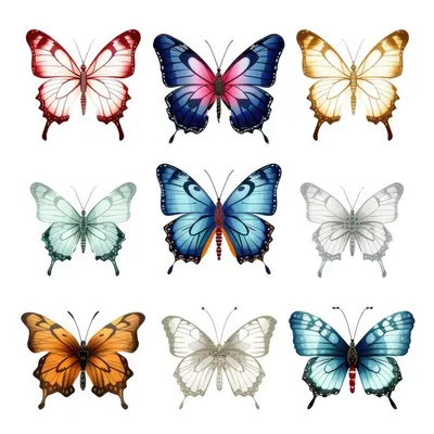 Изображение бабочек, формат WebP