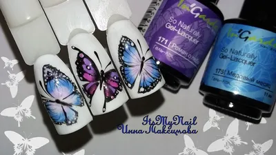 Магия бабочек на ногтях: фото в высоком разрешении