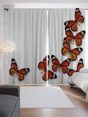 Бабочки на шторы: фотографии для декора