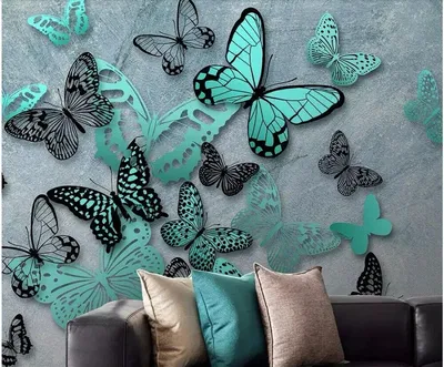 Превратите свою стену в произведение искусства с помощью бабочек своего изготовления