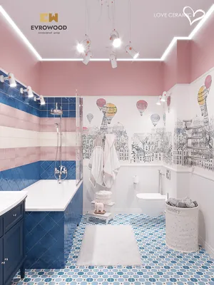 16) Фото багетов ванной комнаты - варианты дизайна