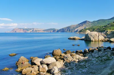 Скачать бесплатно фото пляжа Балаклава Крым в хорошем качестве