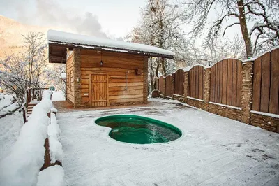 Магия зимней бани: JPG изображения различных размеров