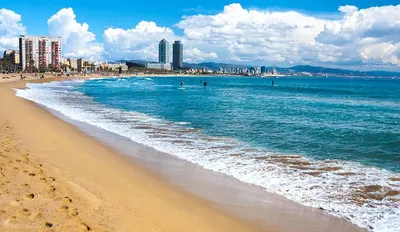 Фото Барселона пляж - фотографии пляжей с людьми и отдыхом