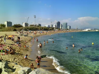 Фото Барселона пляж - фотографии пляжей с местными достопримечательностями