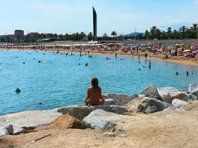 Фото Барселона пляж - скачать бесплатно в формате PNG и JPG
