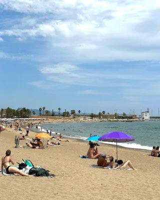 Фотки пляжа Барселоны в 4K разрешении
