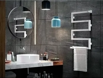 Фотографии: батарея в ванной комнате в современном стиле