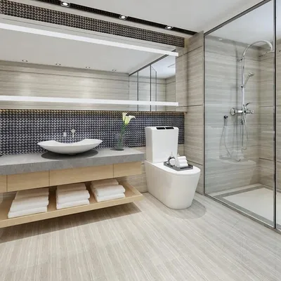 19) Фото белой мозаики в ванной: новое изображение для скачивания
