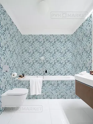 Фотографии ванной комнаты с белой мозаикой: идеи для вдохновения