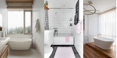 Впечатляющая ванная комната в красно-белых тонах на фото