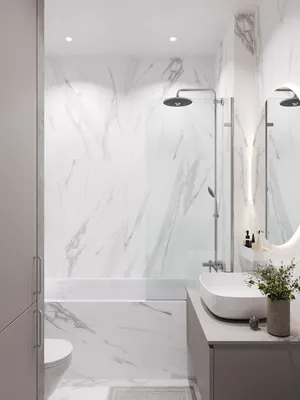 Картинки в бело-серой ванной комнате: советы по дизайну