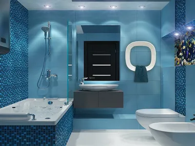 Полезная информация о бело-синей ванной комнате: фото и скачивание