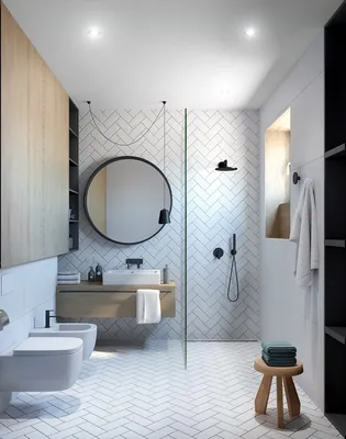 22) Изысканные дизайны белых ванных комнат. Изображения в формате PNG и JPG