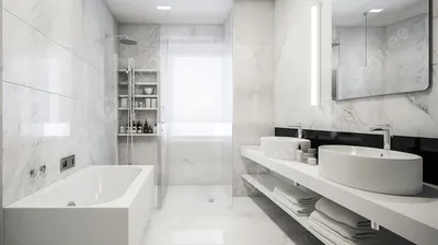 Белые ванные комнаты - создайте атмосферу релаксации и уюта