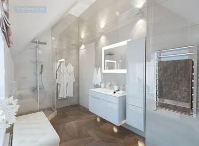 Белые ванные комнаты - идеальное решение для маленьких пространств