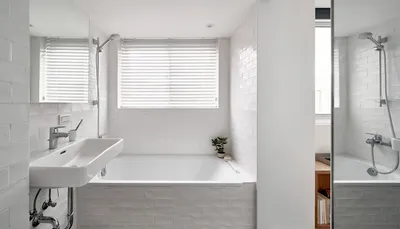 Белый кафель в ванной комнате: скачать в HD качестве.