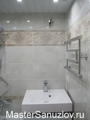 Ванная комната с белым кафелем: игра текстур и оттенков