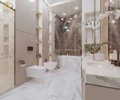 Белый кафель в ванной: идеальное сочетание сантехники