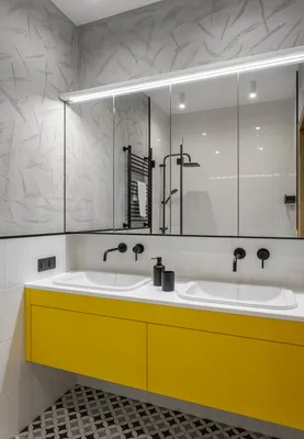 Ванная комната с белым кафелем: функциональность и эстетика