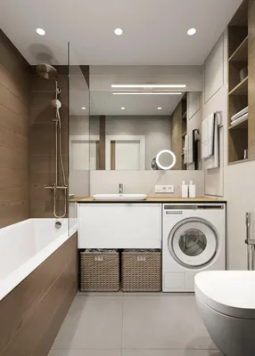 Ванная комната с белым кафелем: свет и простор