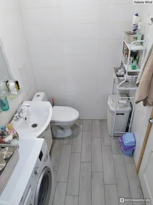 Фото ванной комнаты с белым кафелем