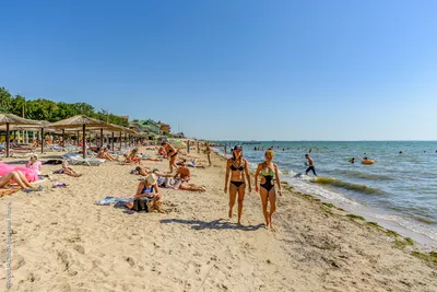 Фото Бердянского пляжа с прозрачной водой