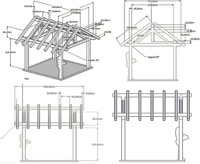 [93+] Беседки из дерева своими руками чертежи фото