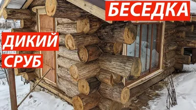 Величественность и красота: беседка из дикого дерева на фото