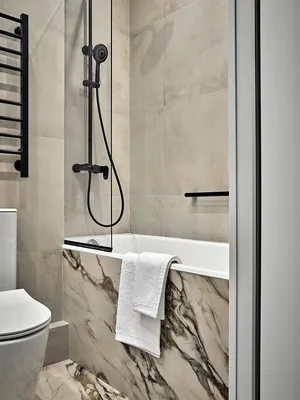 Изображение бежевой ванны для дизайна ванной комнаты