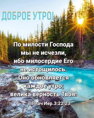 Фото с посланием доброго утра: встречайте новый день с верой